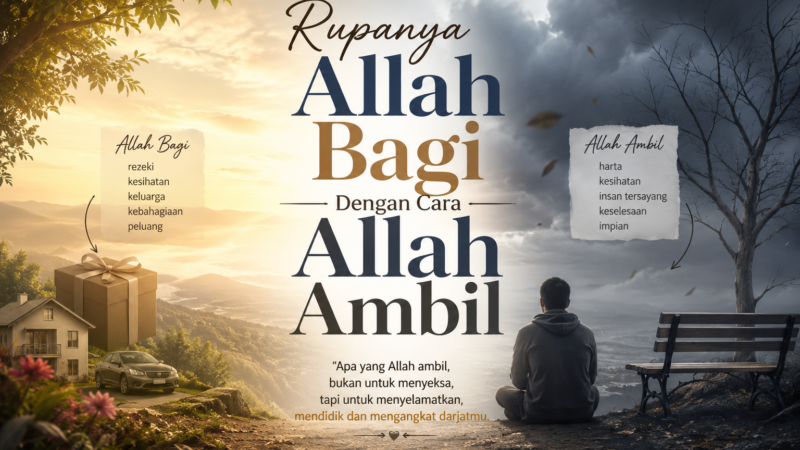Rupanya Allah bagi dengan cara Allah ambil